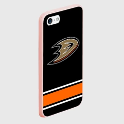 Чехол для iPhone 5/5S матовый Anaheim Ducks Selanne - фото 2
