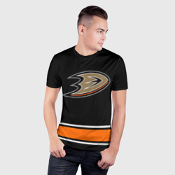 Мужская футболка 3D Slim Anaheim Ducks Selanne - фото 2