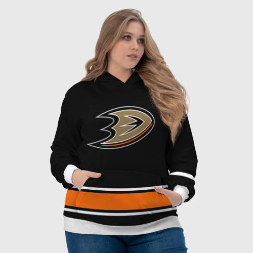 Женская толстовка 3D Anaheim Ducks Selanne, цвет 3D печать - фото 6