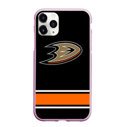 Чехол для iPhone 11 Pro Max матовый Anaheim Ducks Selanne