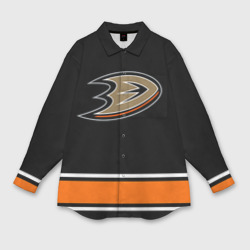 Мужская рубашка oversize 3D Anaheim Ducks Selanne