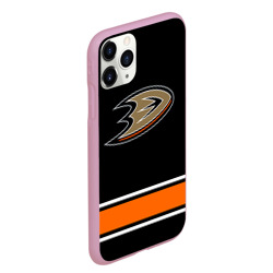Чехол для iPhone 11 Pro Max матовый Anaheim Ducks Selanne - фото 2
