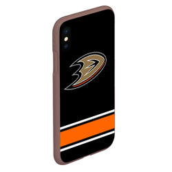 Чехол для iPhone XS Max матовый Anaheim Ducks Selanne - фото 2