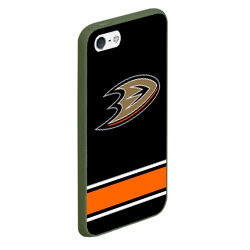 Чехол для iPhone 5/5S матовый Anaheim Ducks Selanne - фото 2