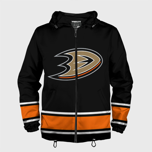 Мужская ветровка 3D Anaheim Ducks Selanne, цвет черный