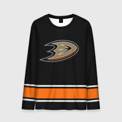 Мужской лонгслив 3D Anaheim Ducks Selanne