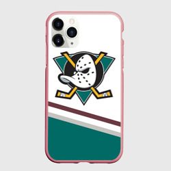 Чехол для iPhone 11 Pro Max матовый Anaheim Ducks Selanne