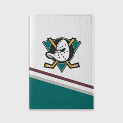 Обложка для паспорта матовая кожа Anaheim Ducks Selanne