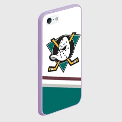 Чехол для iPhone 5/5S матовый Anaheim Ducks Selanne - фото 2