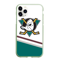 Чехол для iPhone 11 Pro матовый Anaheim Ducks Selanne