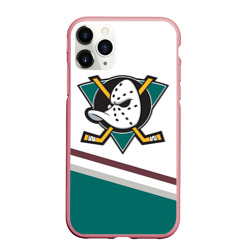 Чехол для iPhone 11 Pro Max матовый Anaheim Ducks Selanne