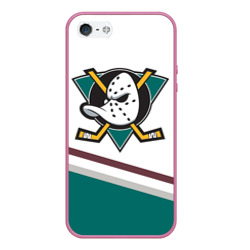 Чехол для iPhone 5/5S матовый Anaheim Ducks Selanne