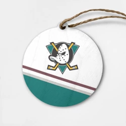 Деревянная игрушка круг Anaheim Ducks Selanne