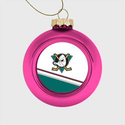 Ёлочный шар стеклянный/пластиковый Anaheim Ducks Selanne