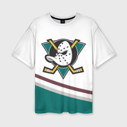 Женская футболка oversize 3D Anaheim Ducks Selanne