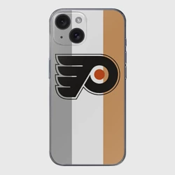 Чехол для iPhone 15 силиконовый с защитой камеры Philadelphia Flyers