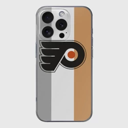 Чехол для iPhone 16 Pro Max силиконовый с защитой камеры Philadelphia Flyers