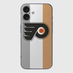 Чехол для iPhone 16 силиконовый с защитой камеры Philadelphia Flyers