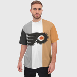 Мужская футболка oversize 3D Philadelphia Flyers - фото 2