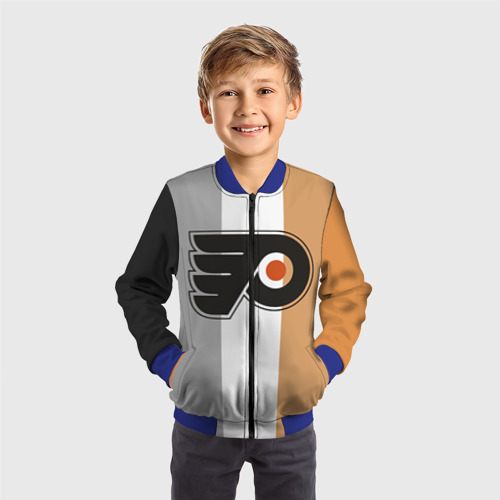 Детский бомбер 3D Philadelphia Flyers, цвет синий - фото 4