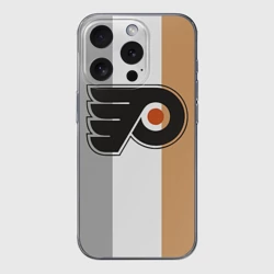 Чехол для iPhone 15 Pro Max силиконовый с защитой камеры Philadelphia Flyers