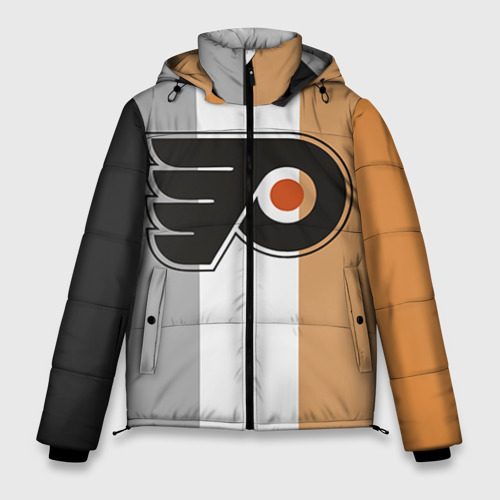 Мужская зимняя куртка 3D Philadelphia Flyers, цвет светло-серый