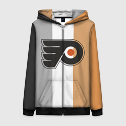 Женская толстовка 3D на молнии Philadelphia Flyers