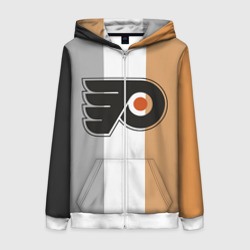 Женская толстовка 3D на молнии Philadelphia Flyers