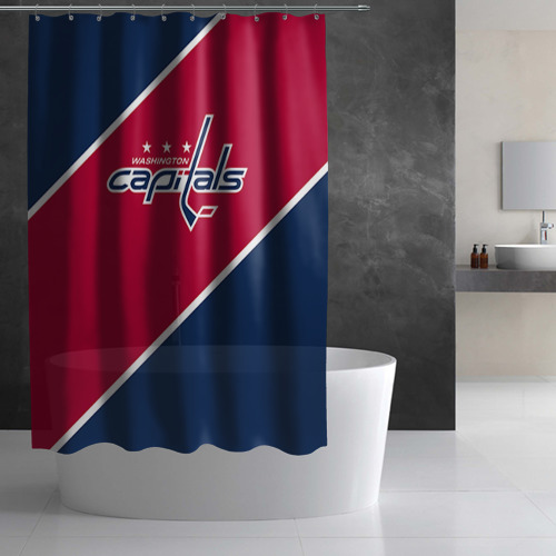 Штора 3D для ванной Washington Capitals - фото 2