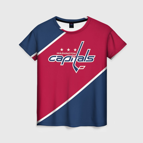 Женская футболка 3D Washington Capitals, цвет 3D печать