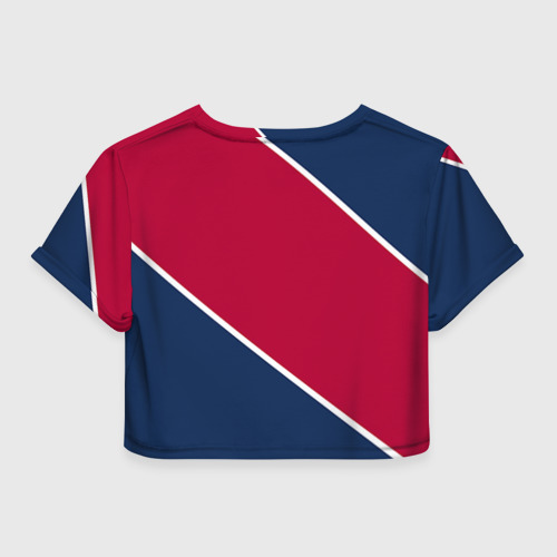 Женская футболка Crop-top 3D Washington Capitals - фото 2