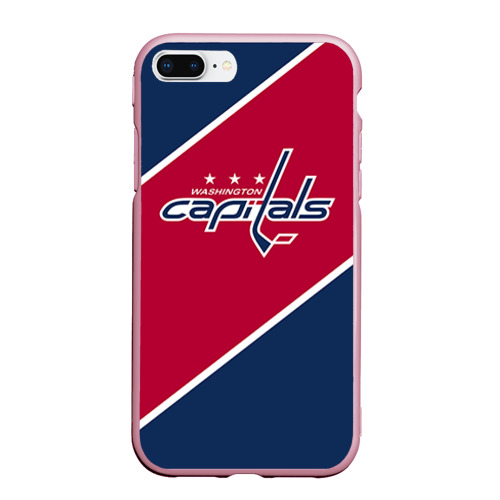 Чехол для iPhone 7Plus/8 Plus матовый Washington Capitals, цвет розовый