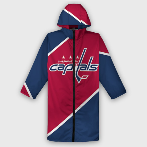 Мужской дождевик 3D Washington Capitals, цвет белый