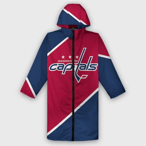 Женский дождевик 3D Washington Capitals, цвет белый