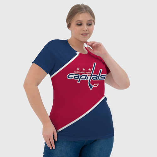 Женская футболка 3D Washington Capitals, цвет 3D печать - фото 6