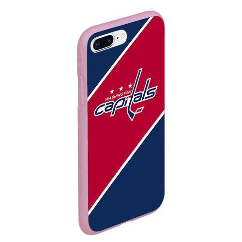 Чехол для iPhone 7Plus/8 Plus матовый Washington Capitals, цвет розовый - фото 3