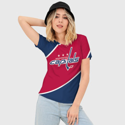 Женская футболка 3D Slim Washington Capitals - фото 2