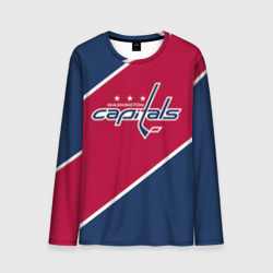 Мужской лонгслив 3D Washington Capitals