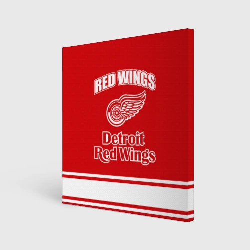 Холст квадратный Detroit red wings