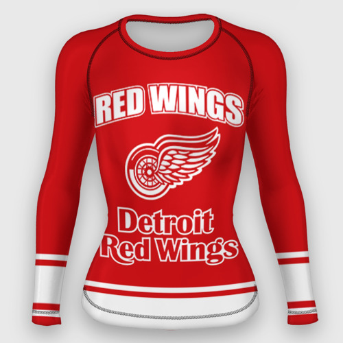 Женский рашгард 3D Detroit red wings, цвет 3D печать