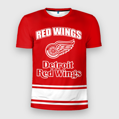 Мужская футболка 3D Slim Detroit red wings, цвет 3D печать