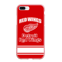 Чехол для iPhone 7Plus/8 Plus матовый Detroit red wings