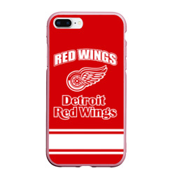 Чехол для iPhone 7Plus/8 Plus матовый Detroit red wings