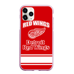 Чехол для iPhone 11 Pro Max матовый Detroit red wings