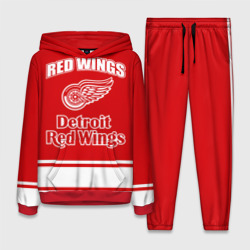 Женский костюм с толстовкой 3D Detroit red wings