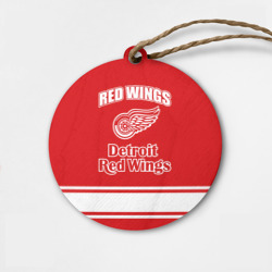 Деревянная игрушка круг Detroit red wings