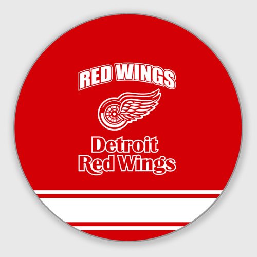 Круглый коврик для мышки Detroit red wings