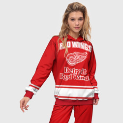 Женский костюм с толстовкой 3D Detroit red wings - фото 2