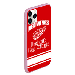 Чехол для iPhone 11 Pro Max матовый Detroit red wings - фото 2