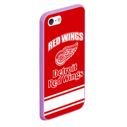 Чехол для iPhone 5/5S матовый Detroit red wings - фото 2